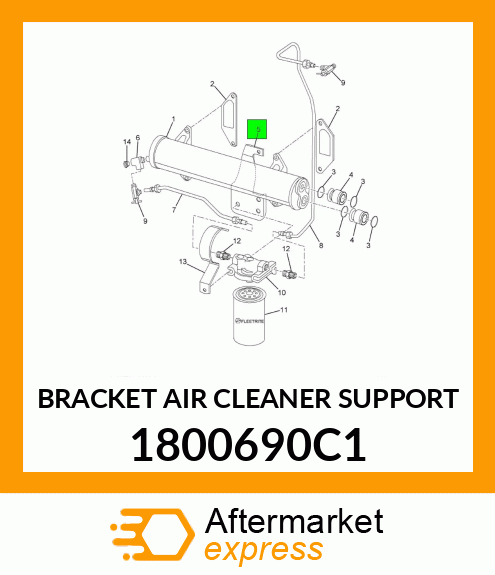 BRACKET AIR CLEANER SUPPORT 1800690C1