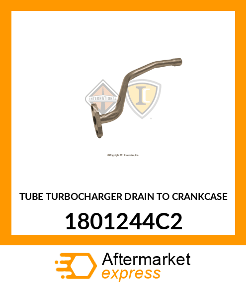 TUBE TURBOCHARGER DRAIN TO CRANKCASE 1801244C2