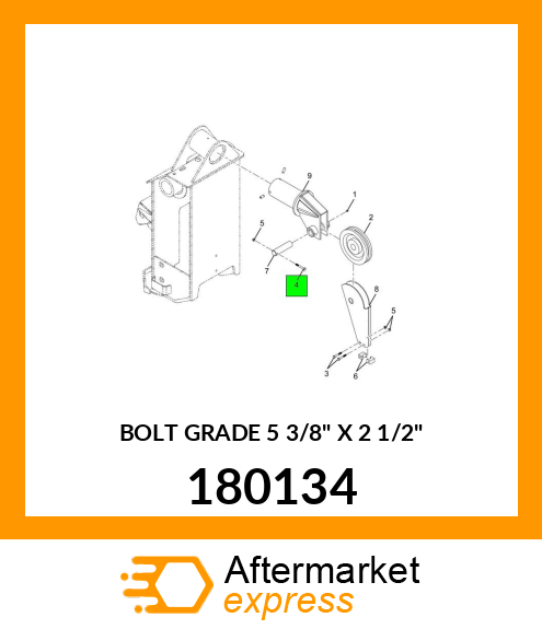 BOLT GRADE 5 3/8" X 2 1/2" 180134