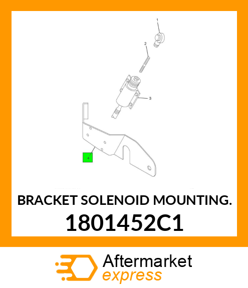 BRACKET SOLENOID MOUNTING. 1801452C1