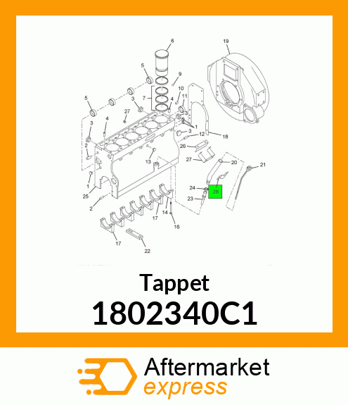 Tappet 1802340C1