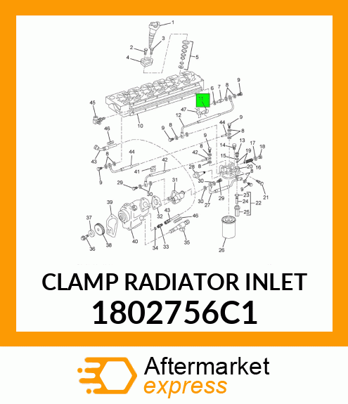 CLAMP RADIATOR INLET 1802756C1
