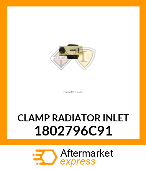 CLAMP RADIATOR INLET 1802796C91