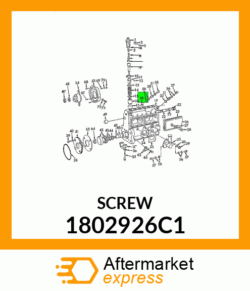 SCREW REG ADJUSTER INJECTOR PUMP 1802926C1