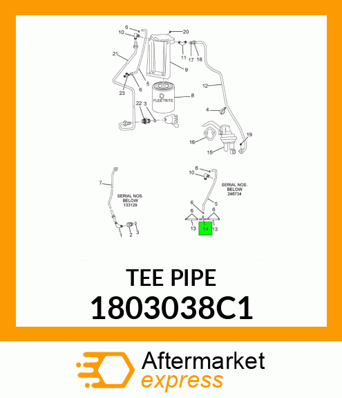 TEE PIPE 1803038C1