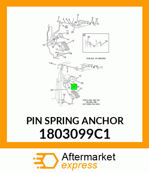 PIN SPRING ANCHOR 1803099C1