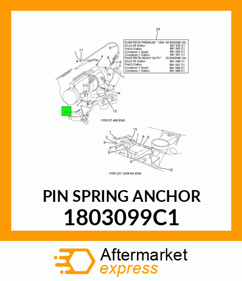 PIN SPRING ANCHOR 1803099C1