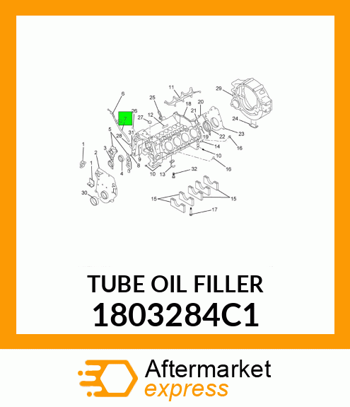 TUBE OIL FILLER 1803284C1