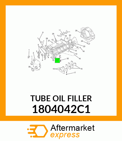 TUBE OIL FILLER 1804042C1