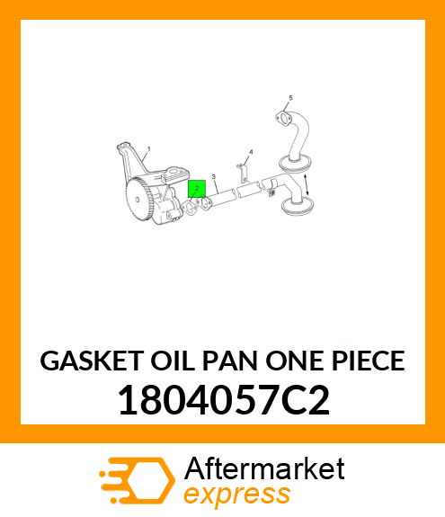 GASKET OIL PAN ONE PIECE 1804057C2