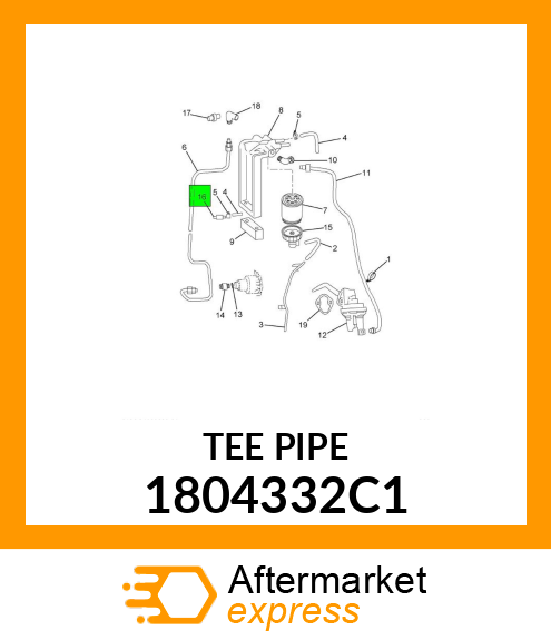 New Aftermarket ADAPTOR, RET. HOSE 1804332C1