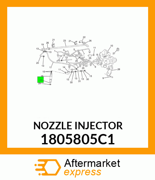 NOZZLE INJECTOR 1805805C1