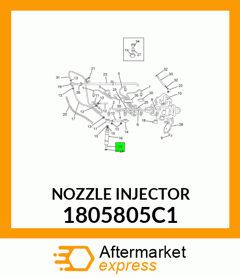 NOZZLE INJECTOR 1805805C1