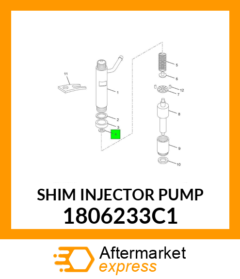 SHIM INJECTOR PUMP 1806233C1