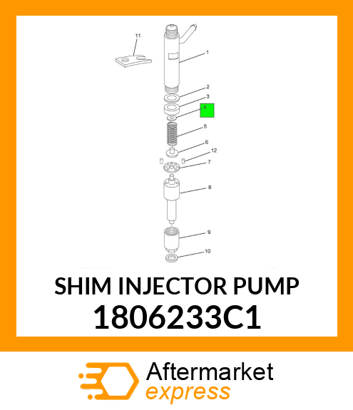 SHIM INJECTOR PUMP 1806233C1