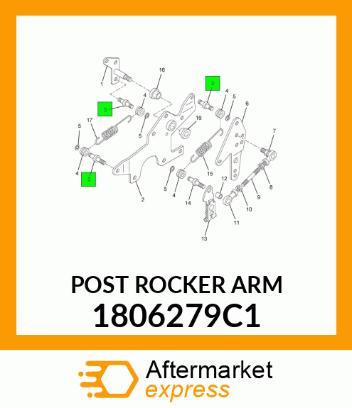 POST ROCKER ARM 1806279C1