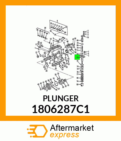 PLUNGER CHOKE SHAFT 1806287C1