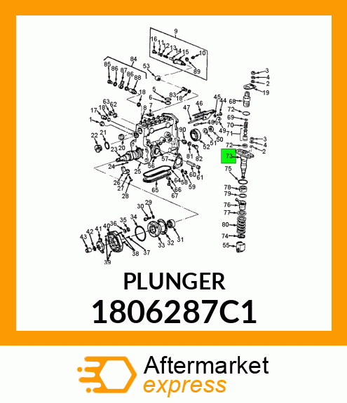 PLUNGER CHOKE SHAFT 1806287C1