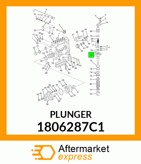 PLUNGER CHOKE SHAFT 1806287C1