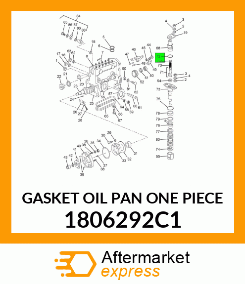 GASKET OIL PAN ONE PIECE 1806292C1