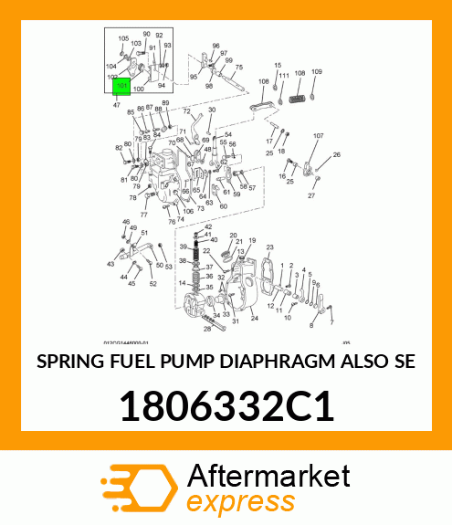 SPRING FUEL PUMP DIAPHRAGM ALSO SE 1806332C1