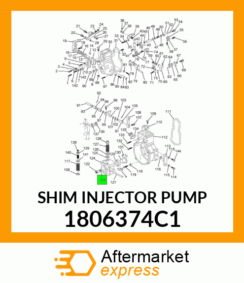 SHIM INJECTOR PUMP 1806374C1