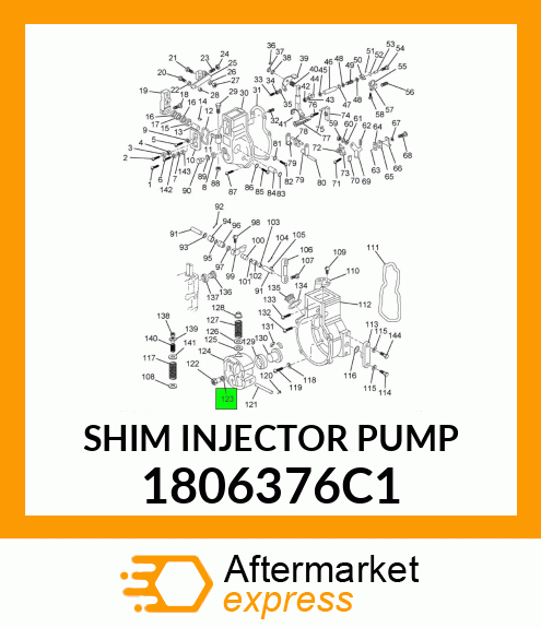 SHIM INJECTOR PUMP 1806376C1