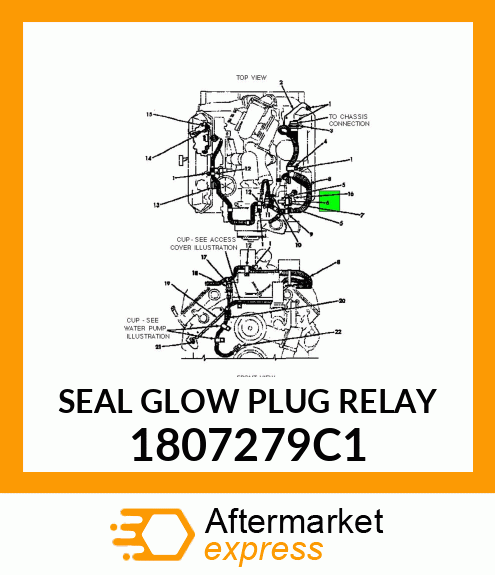 SEAL GLOW PLUG RELAY 1807279C1