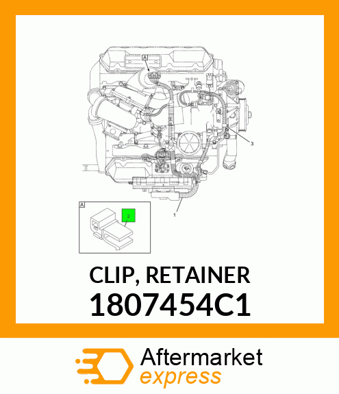 CLIP, RETAINER 1807454C1