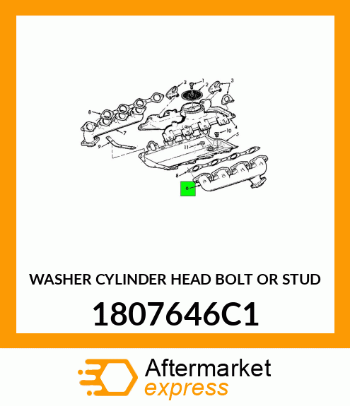 WASHER CYLINDER HEAD BOLT OR STUD 1807646C1