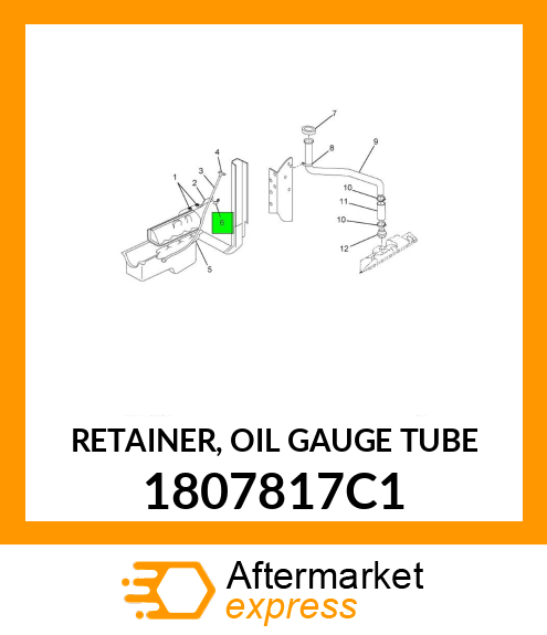 RETAINER, OIL GAUGE TUBE 1807817C1