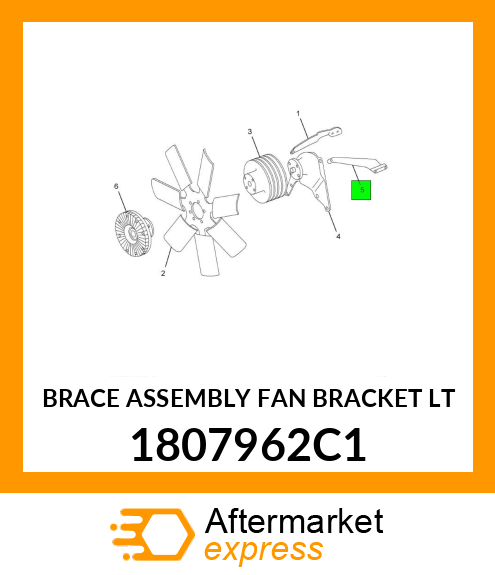 BRACE ASSEMBLY FAN BRACKET LT 1807962C1