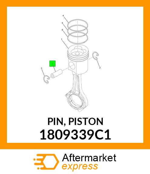 PIN, PISTON 1809339C1