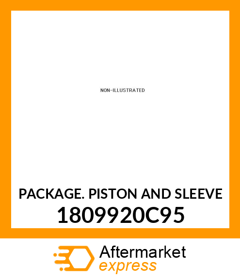 PACKAGE. PISTON AND SLEEVE 1809920C95