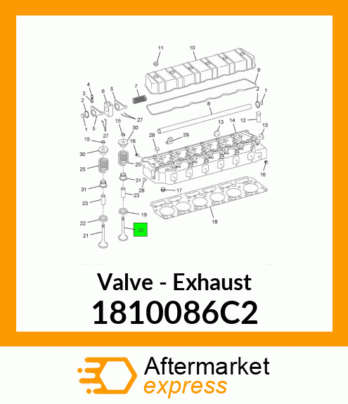 Valve - Exhaust 1810086C2