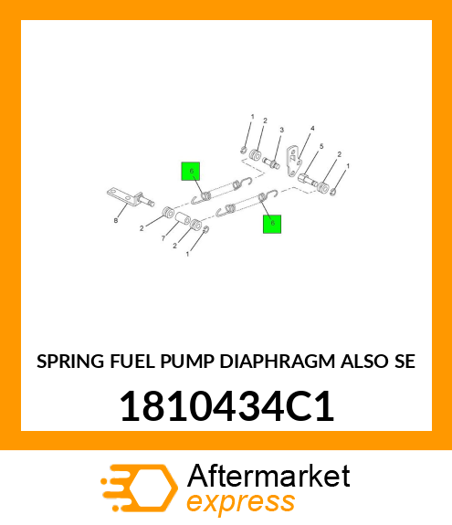 SPRING FUEL PUMP DIAPHRAGM ALSO SE 1810434C1