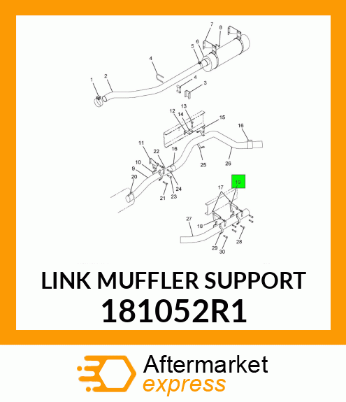 LINK MUFFLER SUPPORT 181052R1