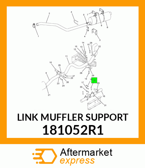 LINK MUFFLER SUPPORT 181052R1