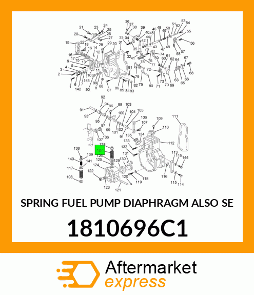 SPRING FUEL PUMP DIAPHRAGM ALSO SE 1810696C1