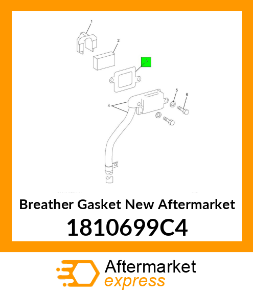 Breather Gasket New Aftermarket 1810699C4