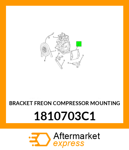 BRACKET FREON COMPRESSOR MOUNTING 1810703C1