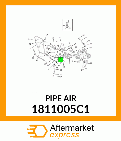 PIPE AIR 1811005C1