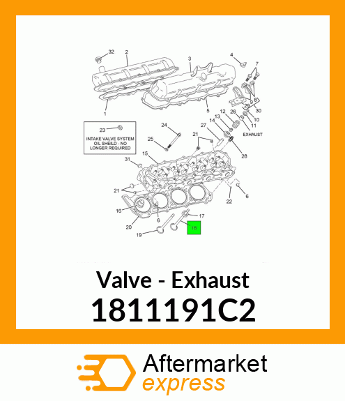 Valve - Exhaust 1811191C2