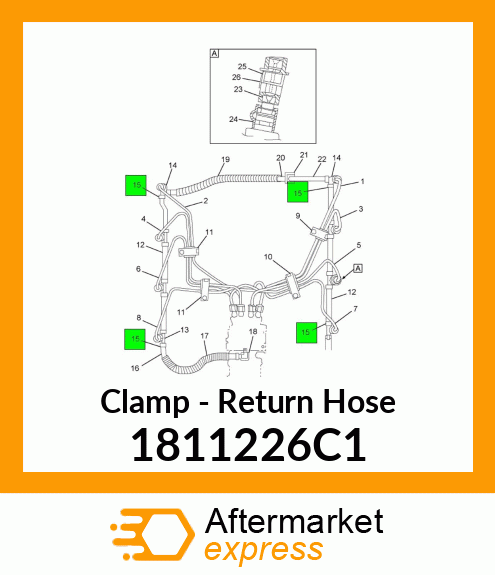 Clamp - Return Hose 1811226C1