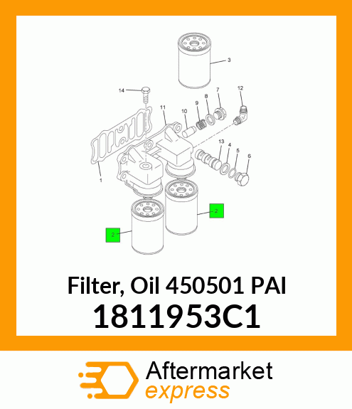 Filter, Oil 450501 PAI 1811953C1