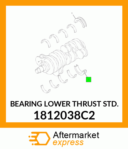 BEARING LOWER THRUST STD. 1812038C2