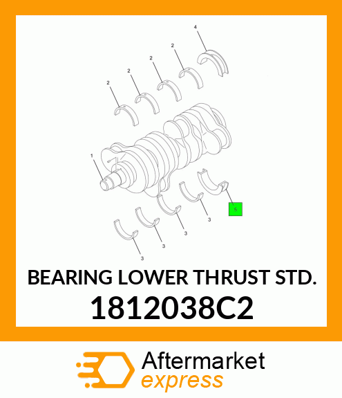 BEARING LOWER THRUST STD. 1812038C2