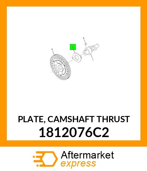 PLATE, CAMSHAFT THRUST 1812076C2