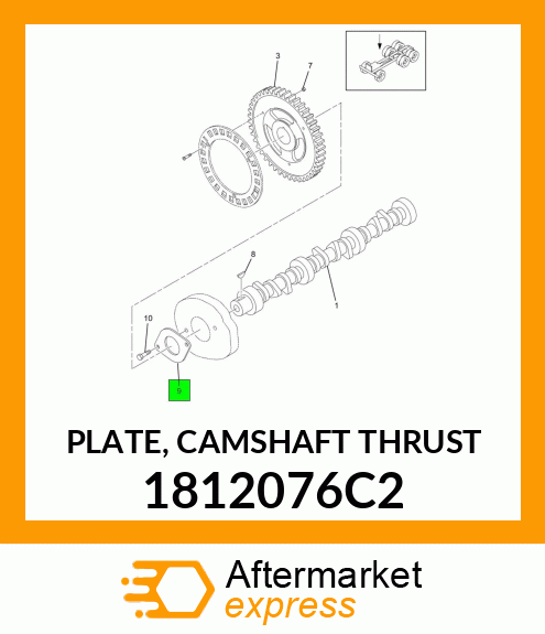 PLATE, CAMSHAFT THRUST 1812076C2