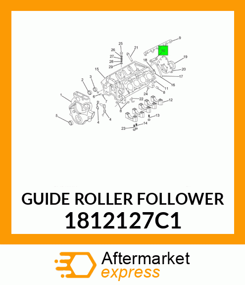 GUIDE ROLLER FOLLOWER 1812127C1